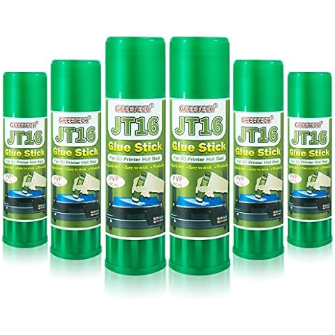 TEQStone 3D Printer Glue Stick 6 Pack, Perfect First Layer Adhesion, Prevents Warping on Heat Bed, Easy Release for ABS PLA PETG Filaments and Various Build Plate, 36g/1.27oz Cover
