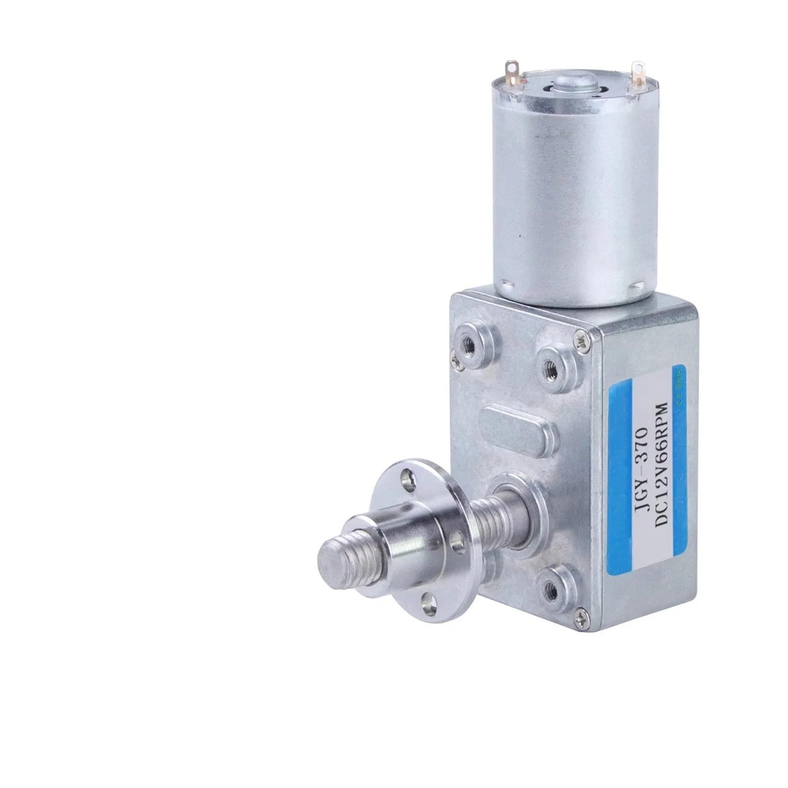 8mm * 33mm Ausgangsschraubenwelle DC 24V Schneckengetriebemotor mit hohem Drehmoment und niedriger Drehzahl und Flansch 1St(Motor with flange,6rpm)