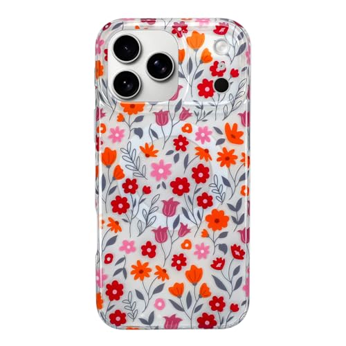 SOKAD Magnetic for iPhone 17 Pro Case Cute Fashion, Colorful Flowers