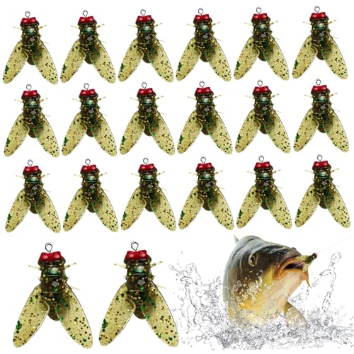 PKG of 2 - Black and White Rubber Grub Fly - #10 Barbed Hook