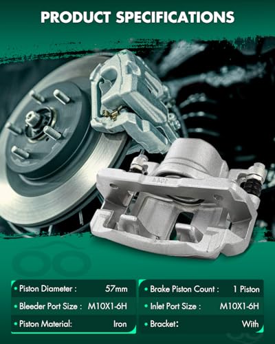 Image of SCITOO 1PC 19B2669 Front Passenger Side Disc Brake Caliper With Bracket