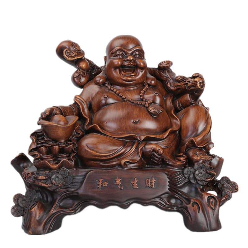 仏教美術 石像 石仏 弥勒菩薩坐像 彫刻 置物 開運 風水