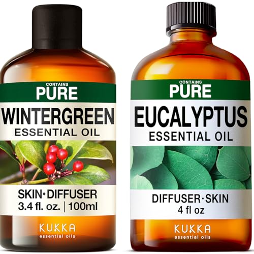 Aceites Esenciales Wintergreen y Eucalipto Set 2x 4 Fl Oz