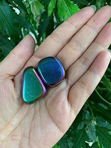 Image of 1 /2 LB Rainbow Magnetic Hematite Tumbled Stones - Polished Natural Gemstone for Healing Crystals