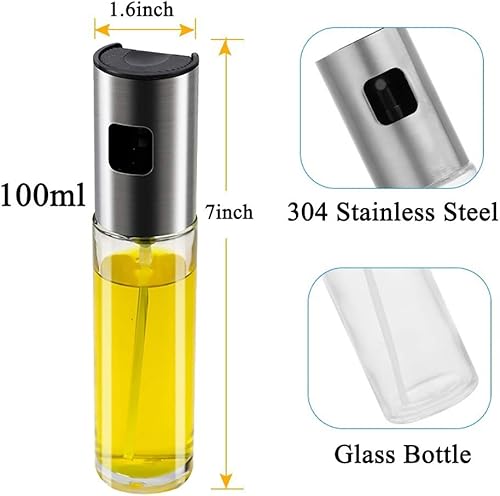 Miniatura 3 de Pulverizador de aceite para cocinar aceite de oliva Spritzer para freidora de aire vinagre dispensador de aceite vegetal mini aparatos de cocina