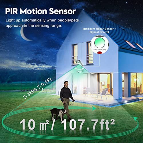 EJEAS Luce Solare Led Esterno 2 Unità, 57 LED