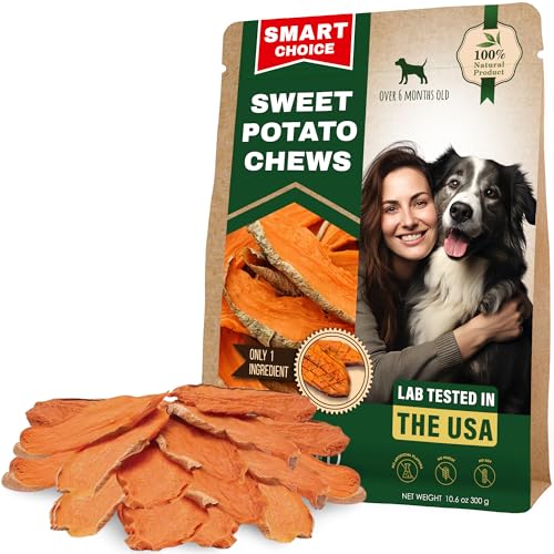 Beloved Pets Dog Treats Sweet Potato Chips 10.6 oz - All Natural Pet Snack Chews - Grain Free & Human Grade Dried Snacks in Bulk - Best Jerky for Training Small & Large Dogs