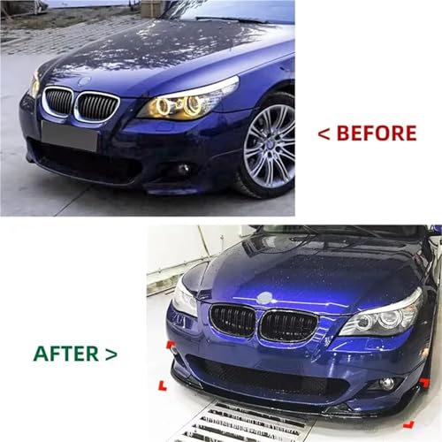Kit carrosserie BMW E60 E61 noir brillant avec diffuseur aileron spoiler
