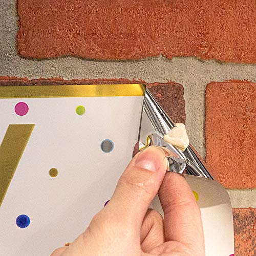 Image of Gorilla Mounting Putty, Natural Tan Color, 84 Pre-Cut Squares (Pack of 8) - Non-Toxic Removable & Repositionable Wall Putty