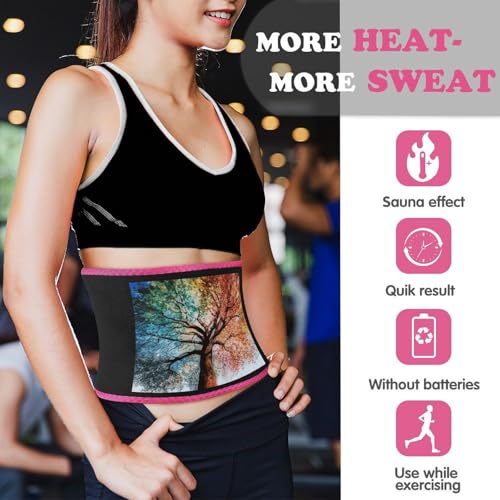 Faja Cinturilla Estampada Colorida Tree para Entrenamiento miniatura 3
