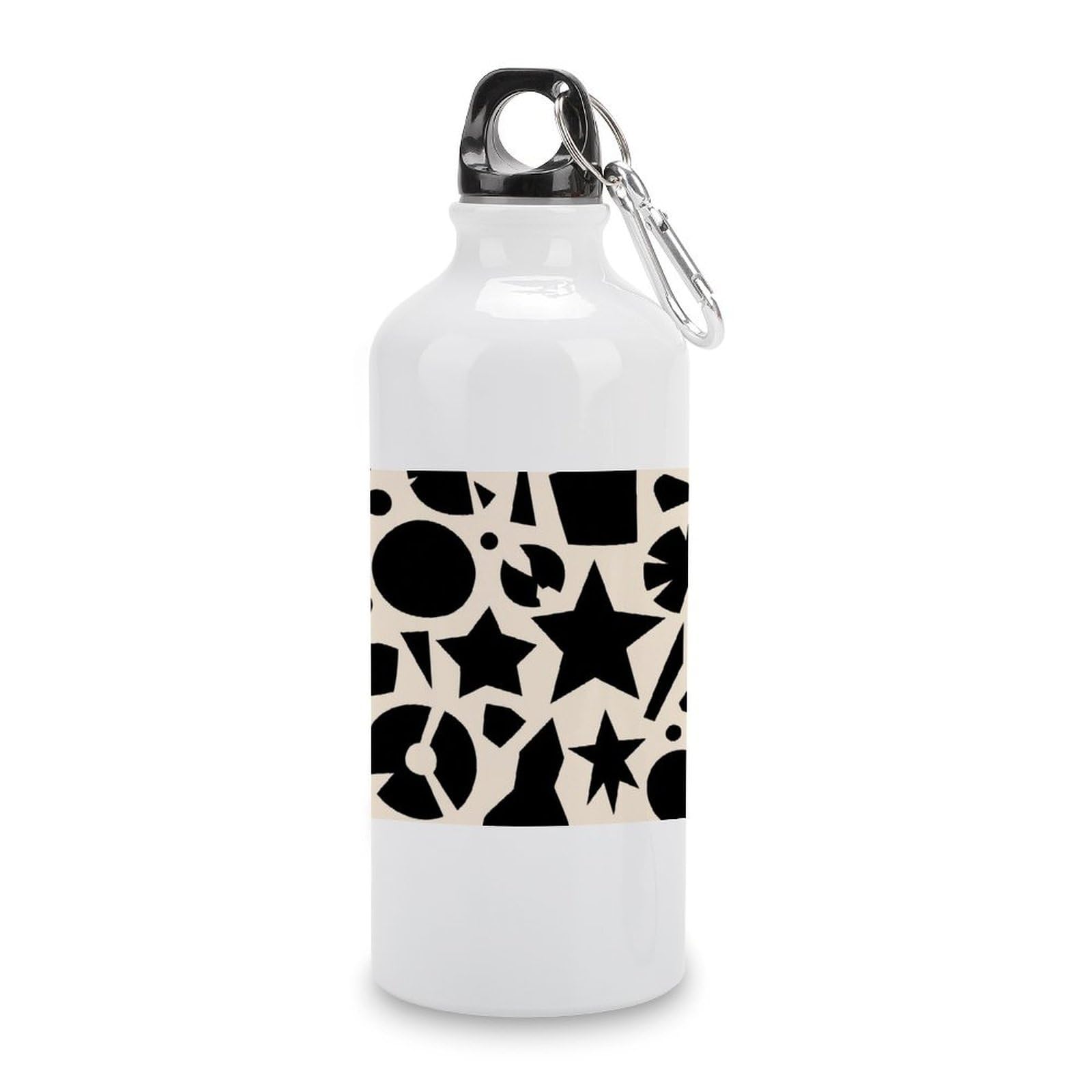Fekiloot Style Geometry Aluminum Water Bottle Travel Tumbler Reusable Lightweight Outdoor Sports Water Bottles For Gym Sports Camping Hiking Fishing600ml
