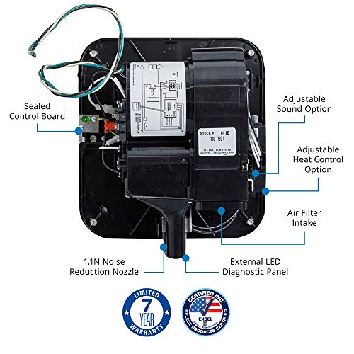Xlerator Excel Dryer Xl-Gr 1.1N High Speed Commercial Hand Dryer, Graphite Textured Cast Cover, Automatic Sensor, Surface Mounted, Noise Reduction Nozzle, Leed Credits 6.2 Amps 208/277V (2 Pack) #TOP3