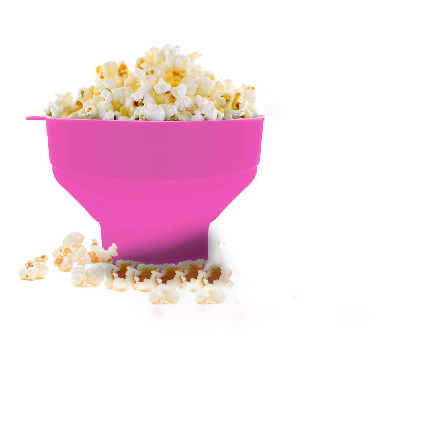 ELECDON Silicone Microwave Popcorn Popper with Lid for Home Microwave Popcorn Makers with Handles Collapsible Popcorn Bowl