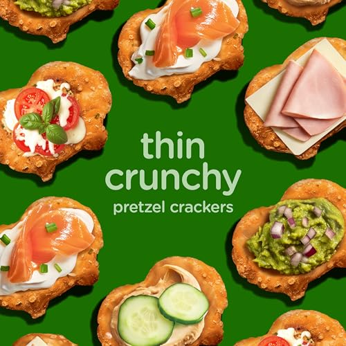 Image of Snack Factory Garlic Parmesan Pretzel Crisps, 7.2 OZ Resealable Bag