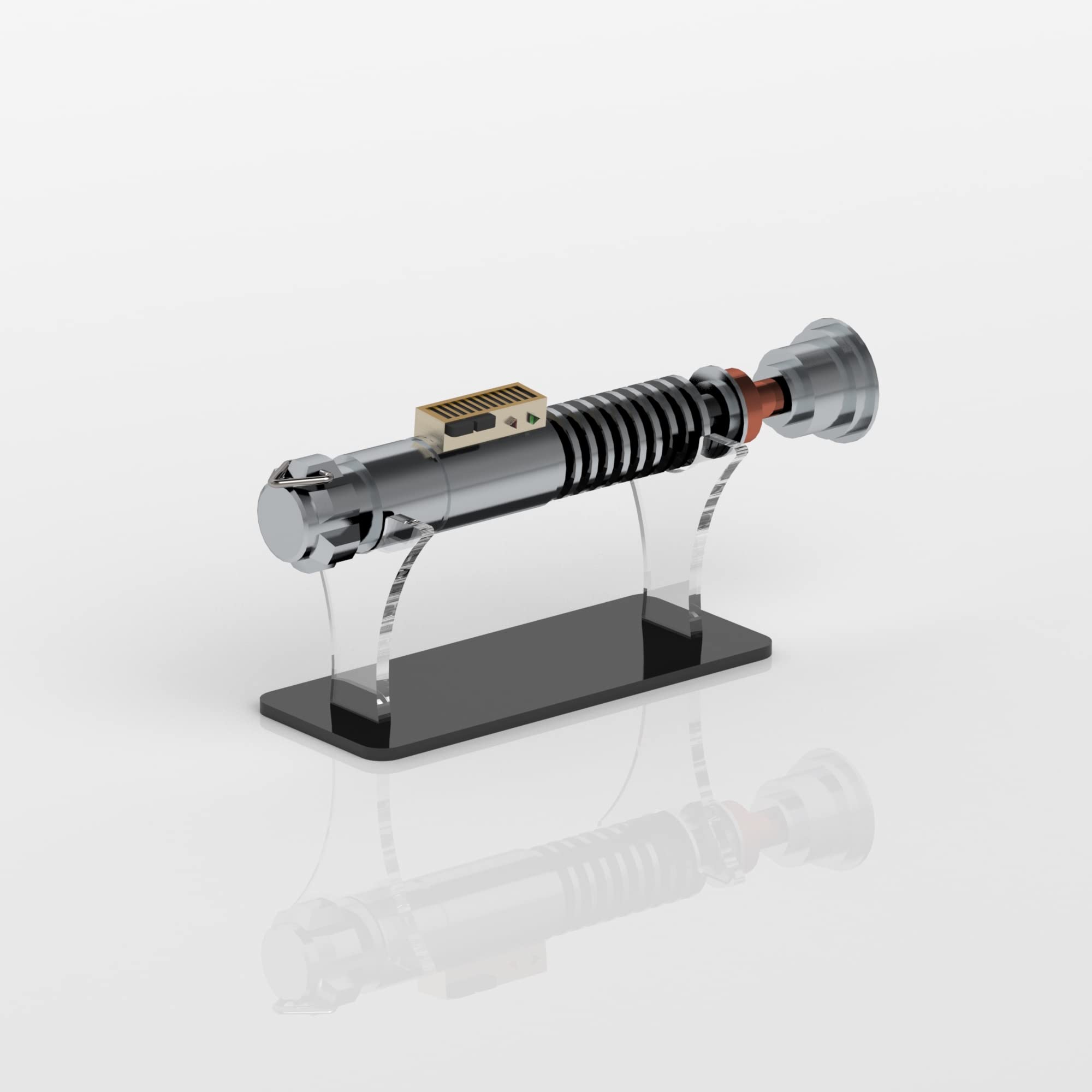 Plexico Black Display Case Compatible With Star Wars Lightsaber Stand / Perspex Acrylic Display Stand / Holder - Pw-36 (Black)
