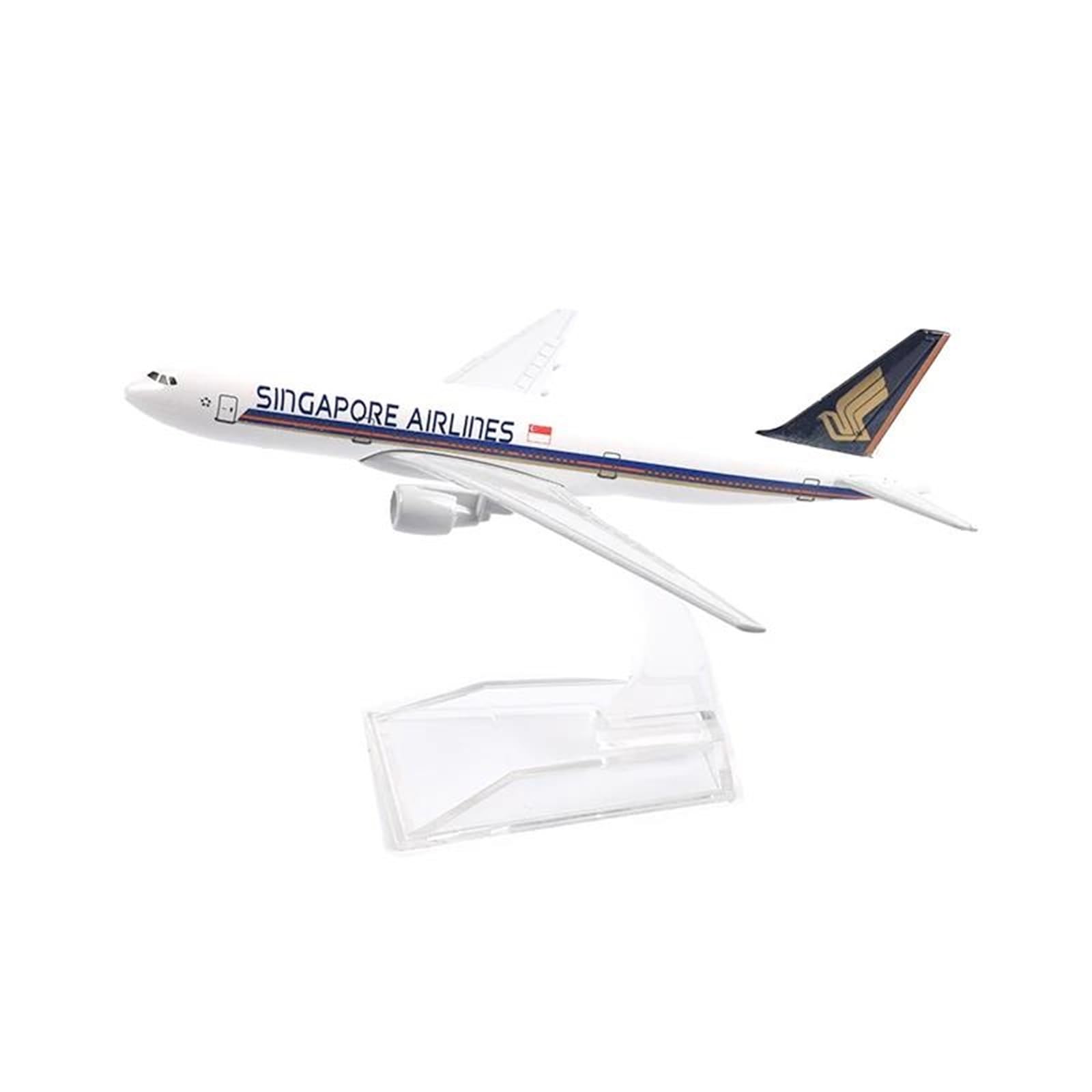 Avión de metal Singapur B777 a escala para decorar escritorios y salas de reuniones 6