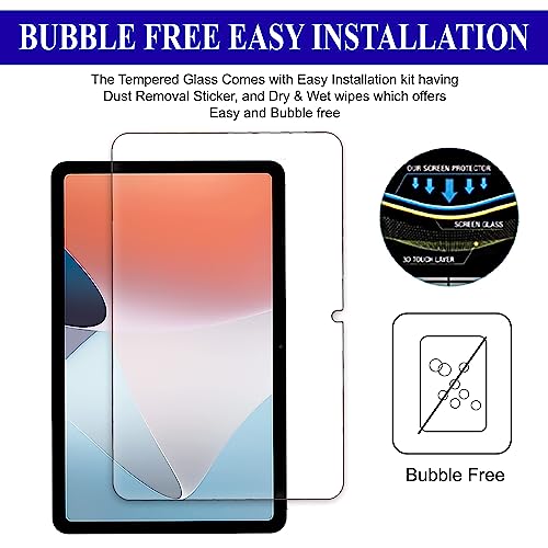 Image of [Anti-Scratch & [Smudge Proof] Tempered Glass Screen Protector for Oppo Pad Air (10.36) Inch Tablet (Transparent) Pack Of 1