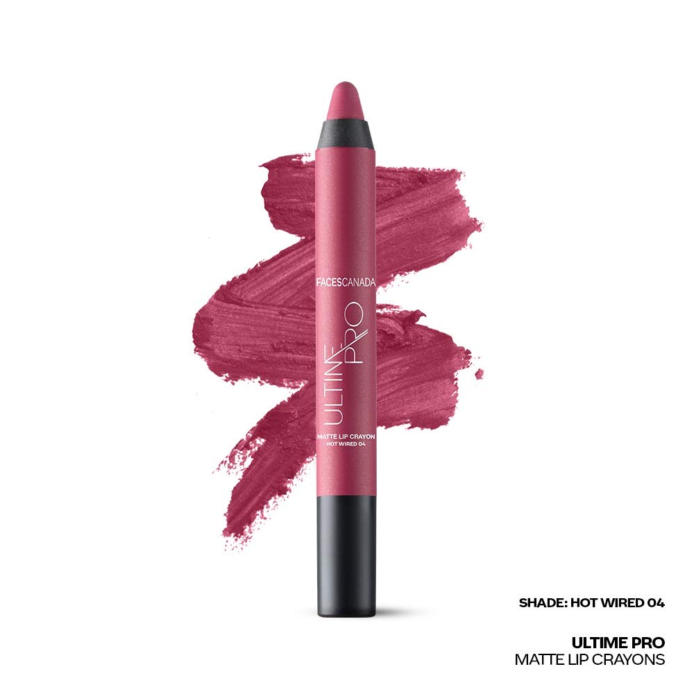 Faces Ultime Pro Starry Matte Lip Crayon Hot Wired 04 2.8 Gm