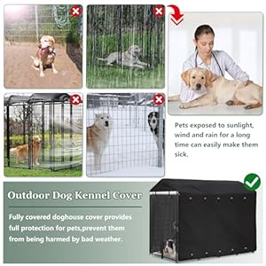 Outdoor-Dog-Kennel-Cover-Full-Coverage-Windproof-Anti-UV-807Dx41Wx59HWaterproof-Dog-Kennel-Cover-for-Multiple-Brands-of-Dog-KennelsCover-OnlyBlackPatent-Pending - Cucciolini Doodles   Outdoor-Dog-Kennel-Cover-Full-Coverage-Windproof-Anti-UV-807Dx41Wx59HWaterproof-Dog-Kennel-Cover-for-Multiple-Brands-of-Dog-KennelsCover-OnlyBlackPatent-Pending