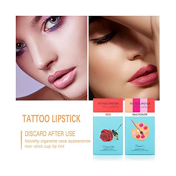 MAEPEOR-Tattoo-Lipstick-20-PCS-Cigarette-Cotton-Swab-Lipstick-Long-Lasting-and-Kiss-proof-Cotton-Swab-Lip-Glaze-for-Easily-Carrying-20PCS-Mix MAEPEOR Tattoo Lipstick 20 PCS Cigarette Cotton Swab Lipstick Long-Lasting and Kiss-proof Cotton Swab Lip Glaze for Easily Carrying (20PCS, Mix)