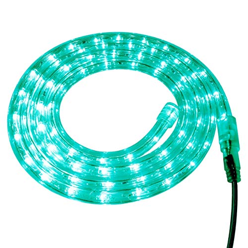 Brilliant Brand Lighting Teal LED Rope Light - 120 Volt - Custom Cut - 106.6 Feet