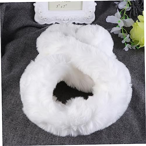 Beaupretty Faux Rabbit Fur Scarf for Women Warm Plush Winter Neck Gaiter Cozy Ring Scarf for Girls Soft and Stylish Winter Accessory2