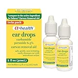 A+Health Earwax Removal Drops, Carbamide Peroxide 6.5%, Made in USA, Twin Pack, 1 fl Ounce(Two 0.5 fl oz bottles)