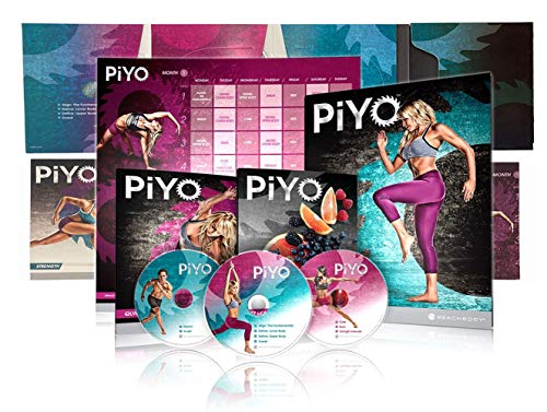 FGHM PiYo Base Kit 5 DVDs- Pilates Yoga Workouts Fitness Program -Workout with Exercise Videos + Fitness Tools and Nutrition Guide