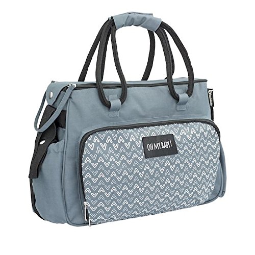 Badabulle B043020 Borsa Fasciatoio Boho, Grigio