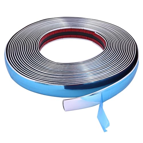 Image of Gintl Side Window Beading Roll Chrome 06 Meter for All Cars (10mm)