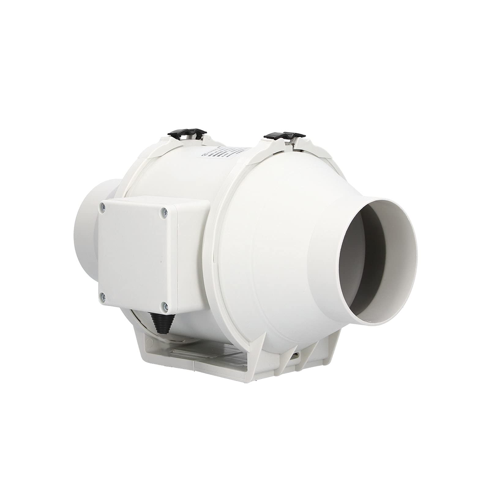 Ventilador de conducto silencioso de flujo mixto con motor impermeable para extracción de aire fresco - adecuado para uso comercial/doméstico