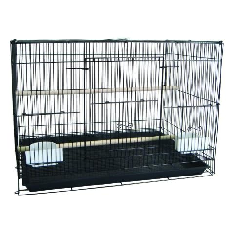 YML Small Breeding Cage, 24 x 16 x 16, Black Cover