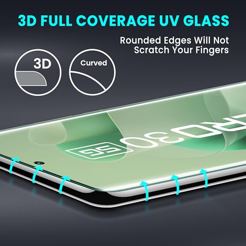 Image of FIRST MART Advanced HD+ UV Tempered Glass for Infinix Zero 30 5G (6.78 Inch) | UV Light Border Less Screen Protector | Easy Installation, (Pack of 1)