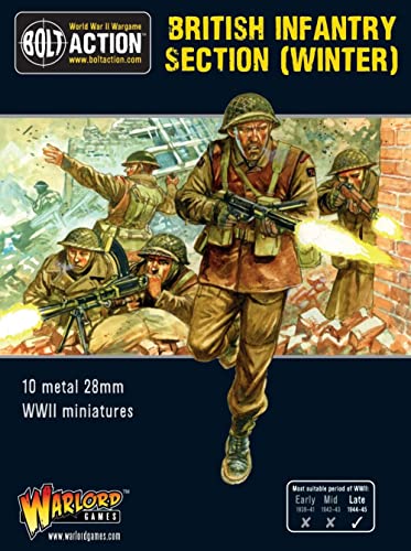 Bolt Action Warlord Games miniaturas British Infantry sección Invierno