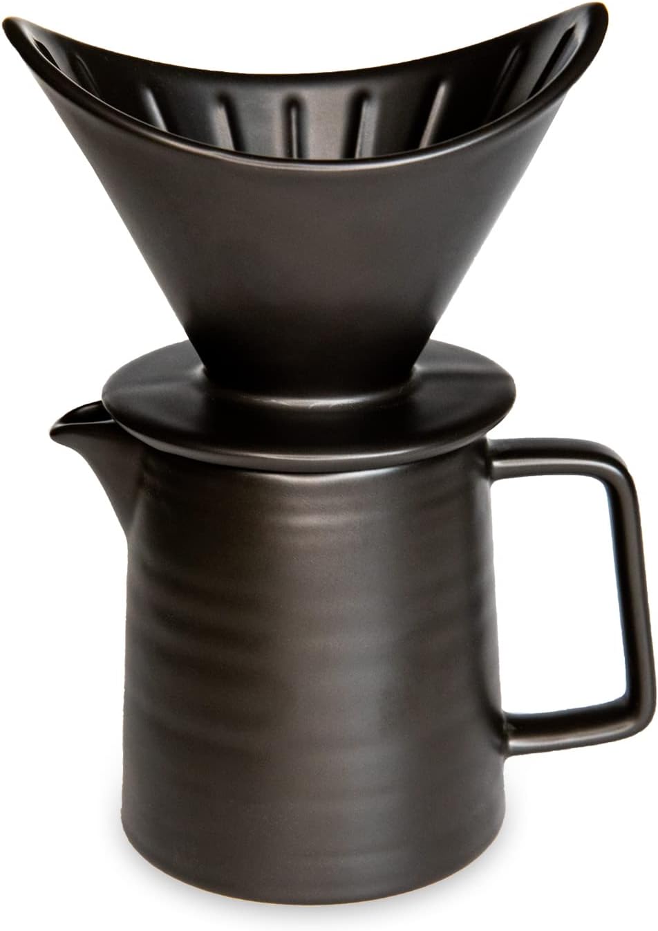 Ceramic Pour Over Coffee Maker Set, Ceramic Pot and Brewer 12 Cup