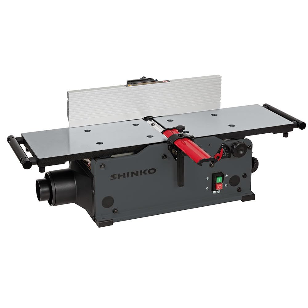 Shinko AH200 Abrichthobel – 200 mm Hobelbreite, Spiralwelle mit 16 HSS-Wendeplatten, Aluminiumguss-Tische, 1200 W Motor, mobil & präzise