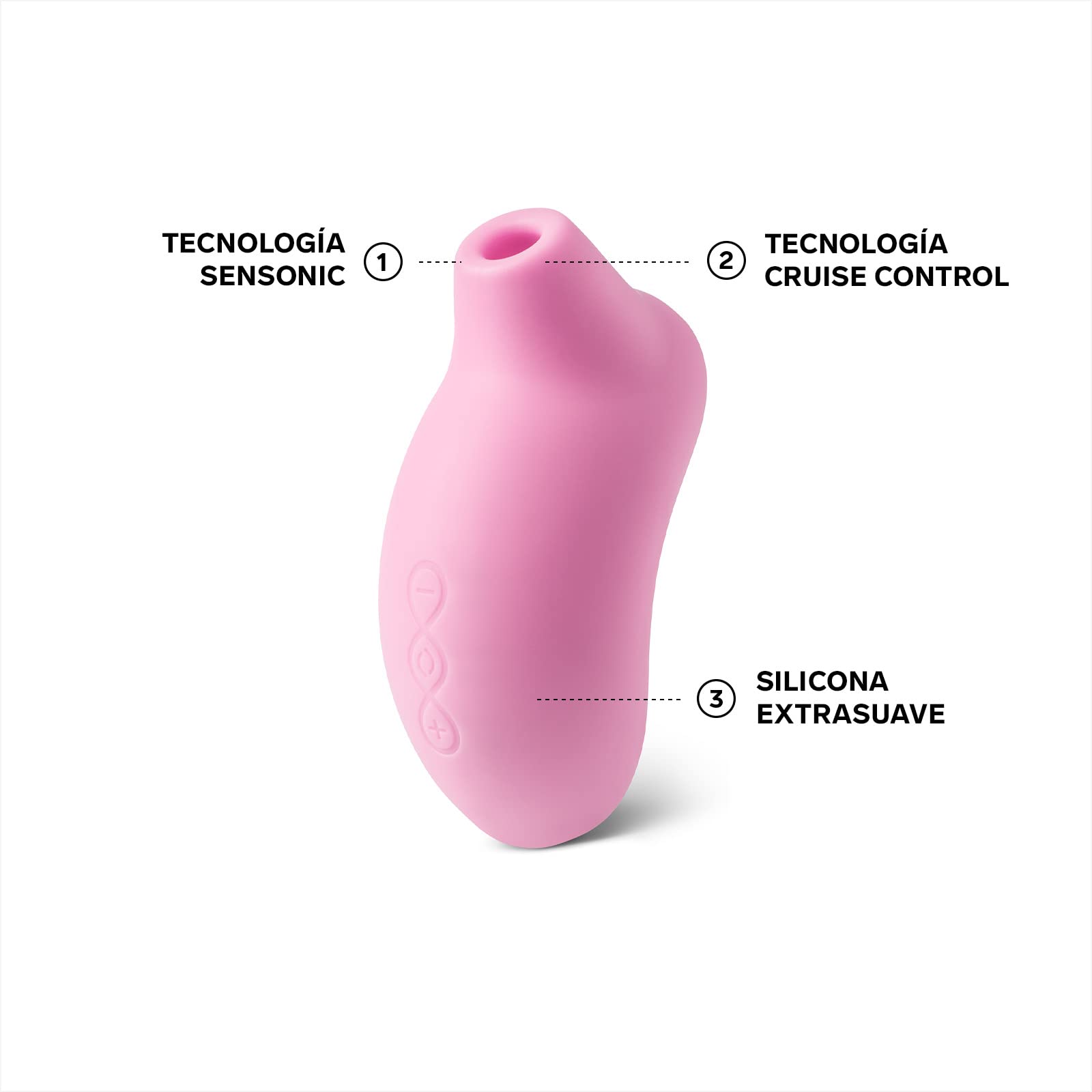 LELO SONA Cruise, Succionador Femenino, Un Juguete Sexual Sumergible y Recargable que Emite Pulsos Sónicos en la Parte Externa e Interna del Clítoris, Pink