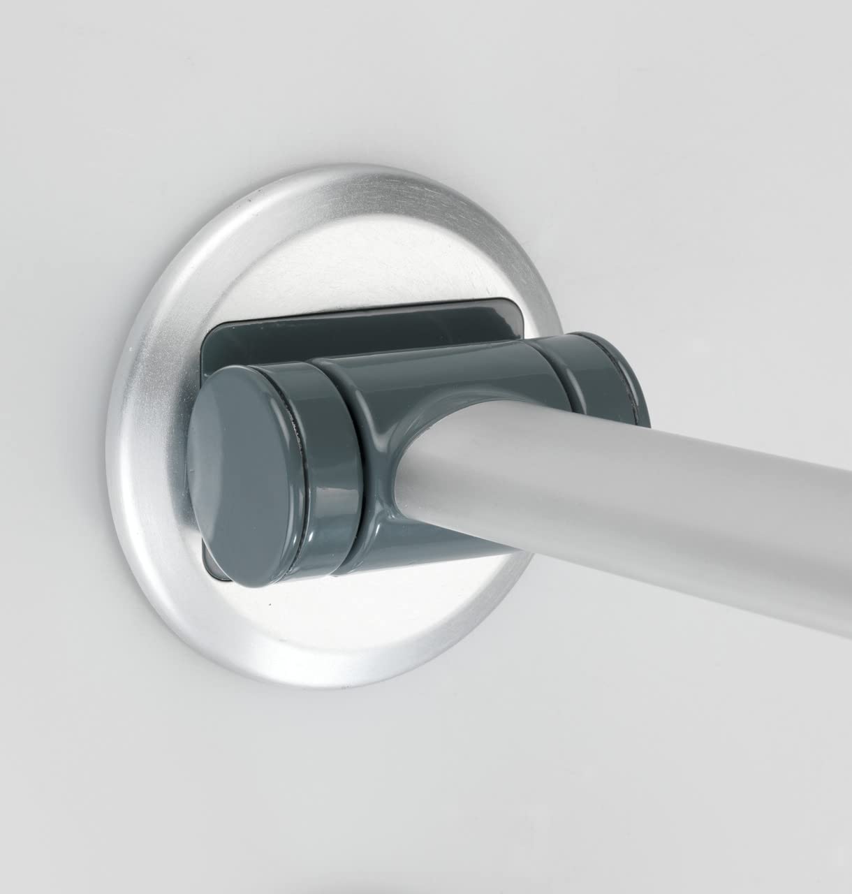 WENKO Appoggio ribaltabile per WC Secura Premium - Maniglione di sicurezza pieghevole per la zona del lavabo e del WC, portata fino a 120 kg, Alluminio, 53 x 11 x 27 cm, Argento opaco