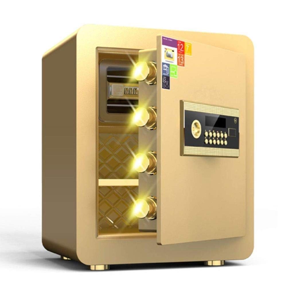 Chandelier Seguridad Cajas Fuertes Digitales Contraseña de Seguridad Operación con Clave Pantalla LCD de 3 Capas Cajas Fuertes para Documentos de identificación Documentos A4 Computadoras portátiles