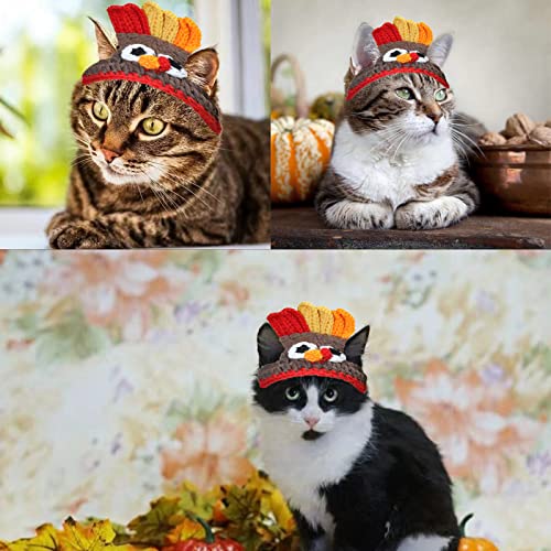 Disfraz de gorro pavo para mascotas pequeño miniatura 5
