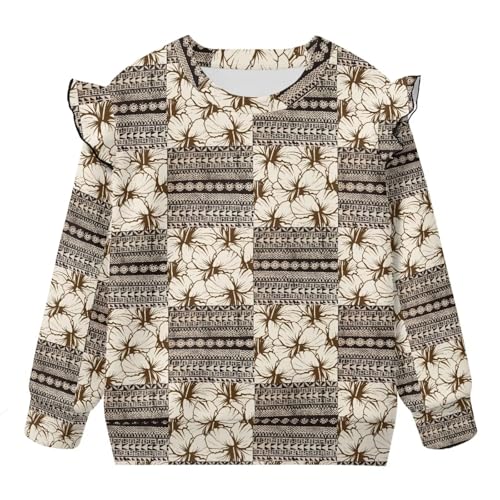 Toddler Girls 1-8T Sweatshirts Long Sleeve Crew Neck No Hood Hoodies Sweatshirts4