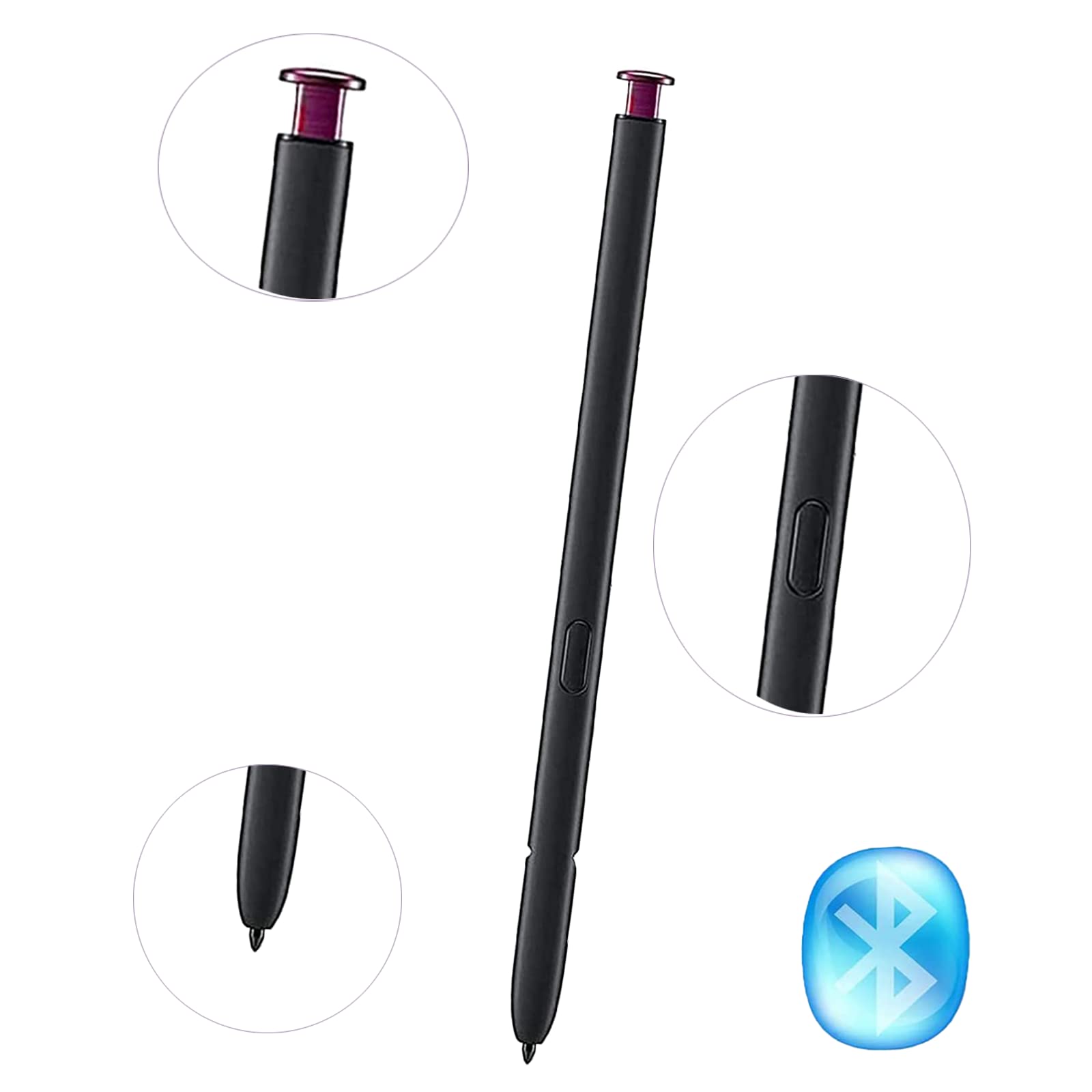 Galaxy S22 Ultra Stylus Pen con Bluetooth de repuesto para Samsung Galaxy S22 Ultra 5G SM-S908, SM-S908B/DS, SM-S908E/DS S Pen (borgoña)