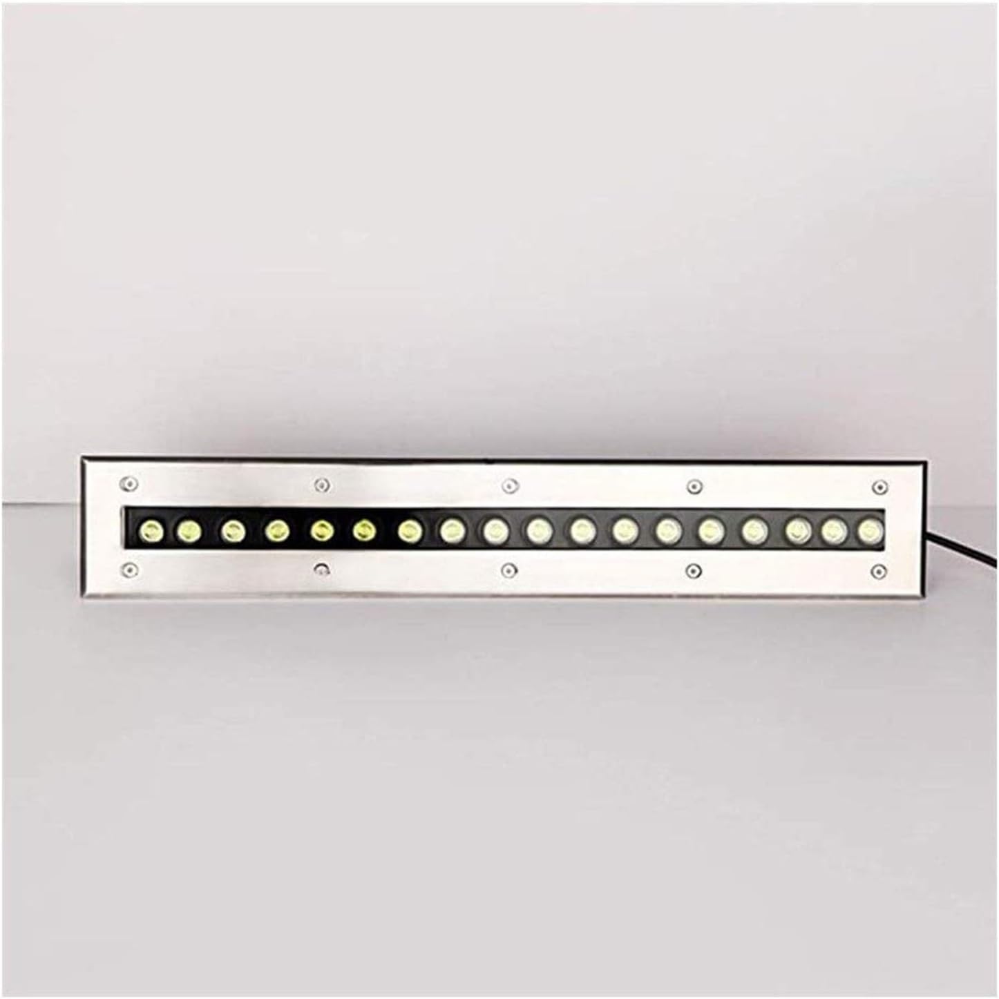 DARZYS Buried Light, Ground Lights Outdoor, Rectangle LED Embedded Buried Lamp, Built-in Lawn Floor Lamp, LED Underground Light Waterproof(Yellow Light,18W)