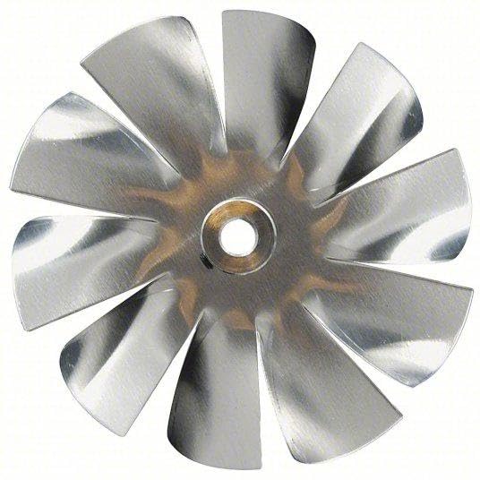 4-1/2" Fan Blade – 1CFB412 | 3/16" Bore | Aluminum | 30° Pitch | Universal Fit | CW Rotation