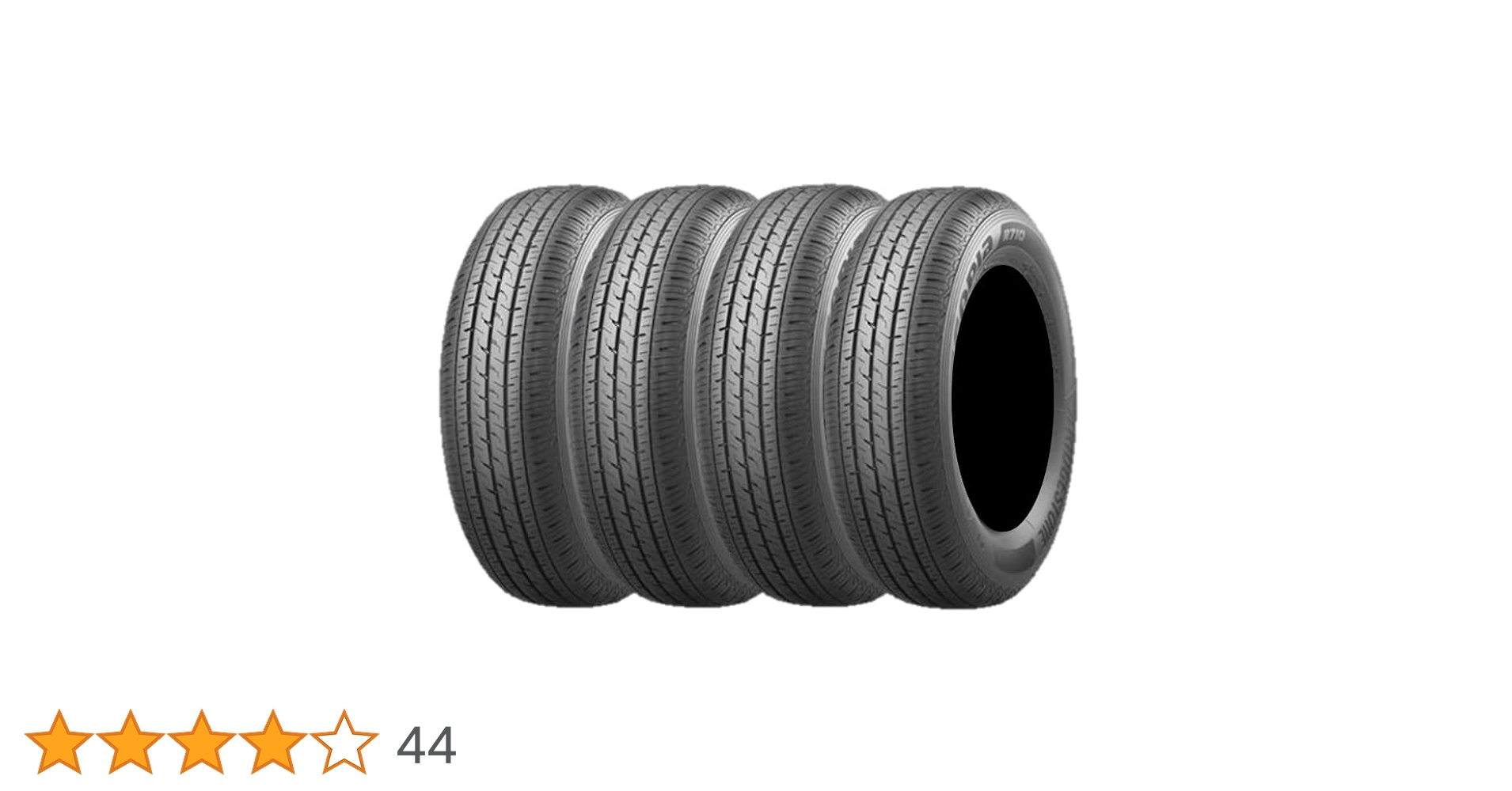 Amazon | ブリヂストン ECOPIA R710 145/80R12LT 80/78N タイヤ4