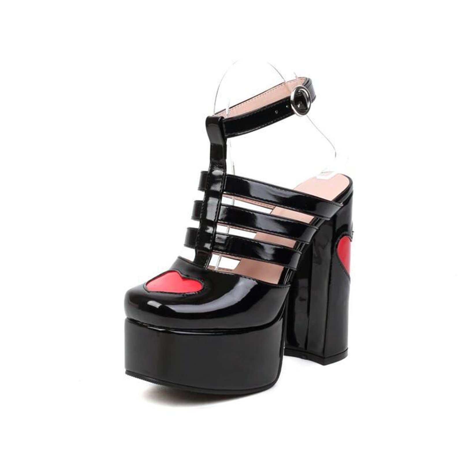 Sandalias de verano de tacón alto con plataforma de 15 cm para mujer