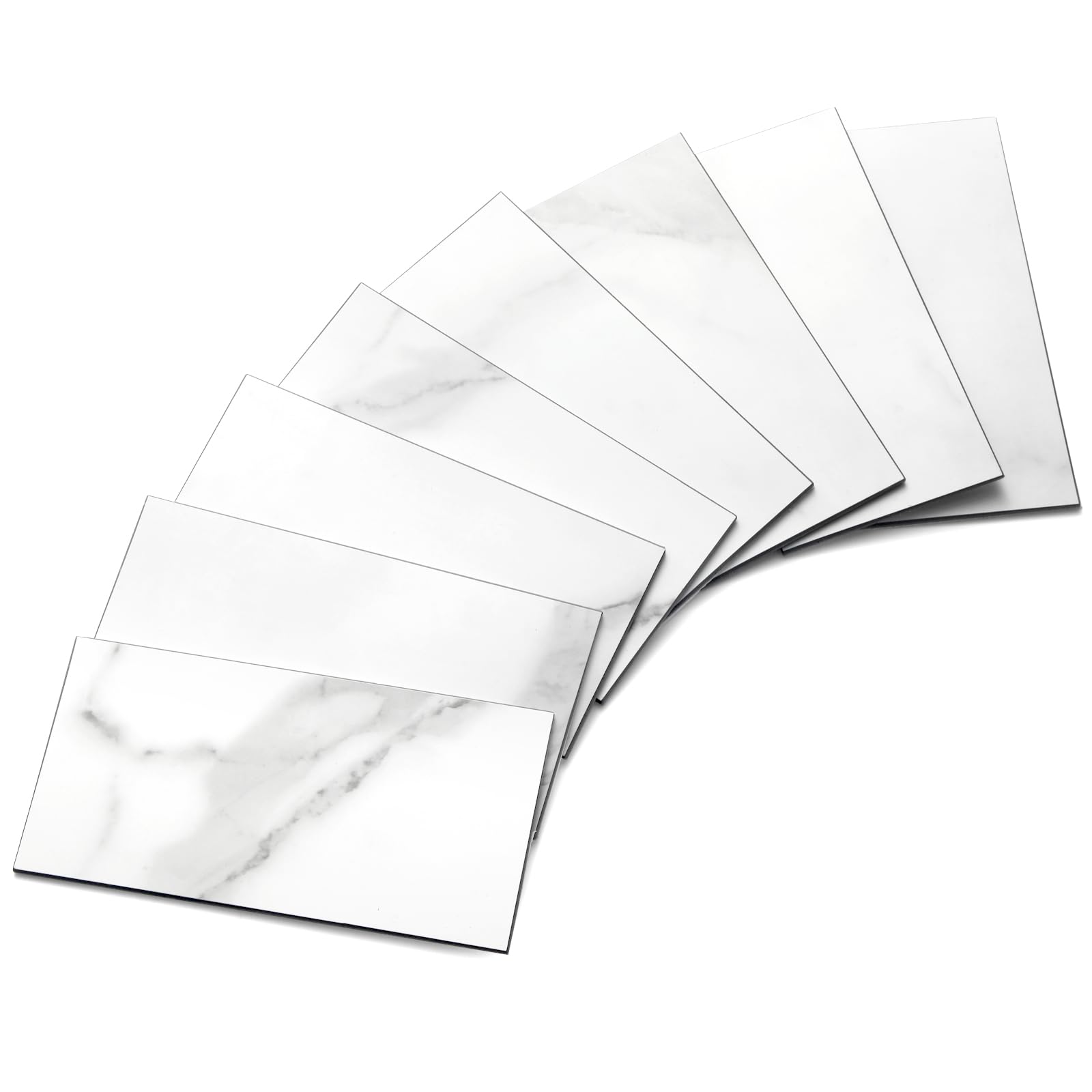 32 Stück Selbstklebende Wandfliesen – 7,6x15,2 Cm, 3D-Marmor-PVC, Für Küche & Bad