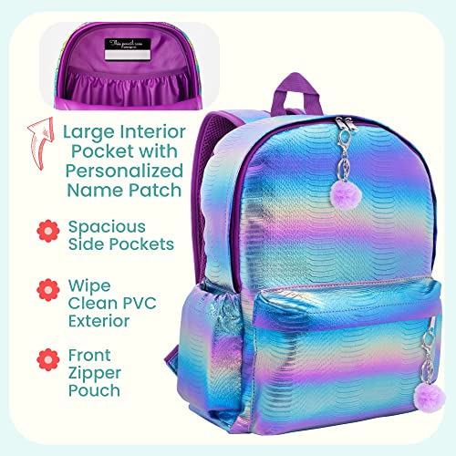 Mermaid Backpacks for Girls - Kindergarten to Elementary School - Cute Kids Backpack - Toddler Bookbag2