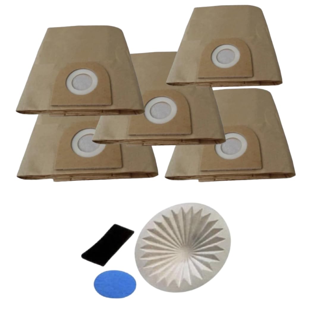Find A Spare Brown 5 Dust Bags & Filter Set For Vax 121 6131 7131 6151S 5120 8135 8131 Series Vacuum Hoover Cleaner