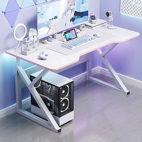 SXZenSpace Escritorio Gaming en Forma de K, Moderno, Sencillo, ergonómico, para el hogar, la Oficina o el Dormitorio, 120x60x74cm